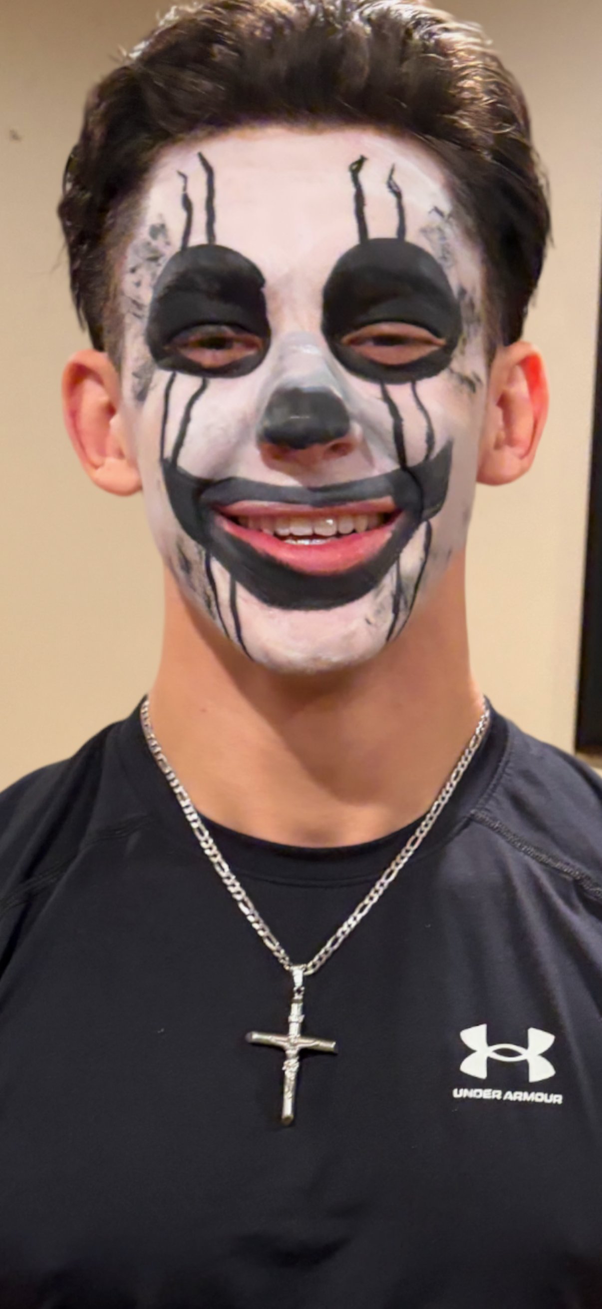 Face painting sample - skull design